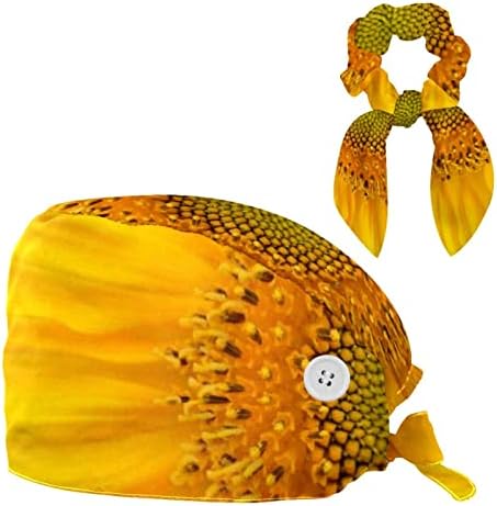 Работни капачиња со копче и џемпери, прилагодливи работни капи со лажна коса, за женски мажи, цвеќиња