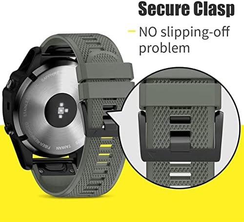 Svapo Sport Silicone Watchband Ремен За Зглоб За Garmin Феникс 7 7X 6X 6 Pro 5X 5 Плус 3HR 22 26mm Lasyfit Брзо Ослободување Нараквица