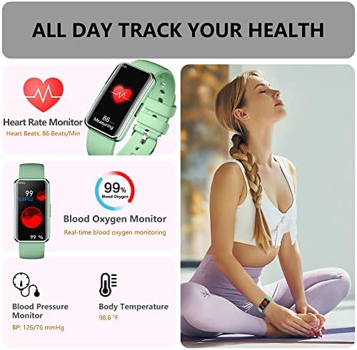 Keepti Fitness Tracker со крв кислород SPO2, 24/7 Монитор на отчукувањата на срцето и трагач за активност на крвниот притисок, трагач