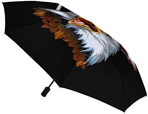 Гроздобер Американски Знаме Ќелав Орел 3 Пати Авто Отвори Затвори Анти-УВ Чадор Патување Чадор Преносни Летни Чадори
