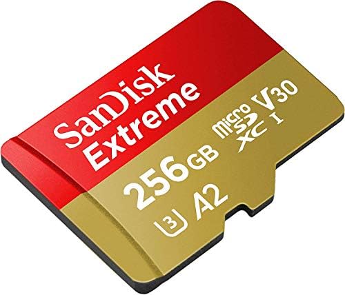 Sandisk 256gb Екстремни MicroSDXC UHS-I Мемориска Картичка ЗА DJI Mini 3 Pro, Исто Така, Работи СО DJI Mini 3 И DJI RC U3 A2 Пакет Со Сѐ, Но