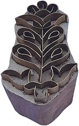 Дрвени марки за месинг од лисја на Кралскиот Крафт за блок печатење на глина, грнчарија, ткаенина BGTAG005