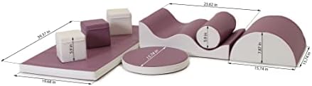 IGLU мека опрема за играње 8 мека игра формира активност играчки пастелно виолетова/бела боја