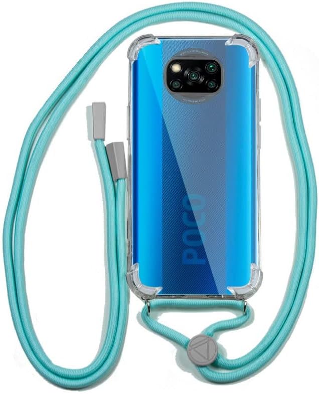 Кул случај за Xiaomi Pocophone X3 / X3 Pro Blue Lanyard