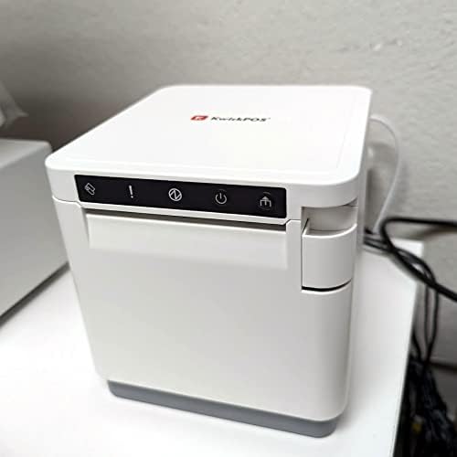 Печатач за термички прием на Kwickpos 80мм, голема брзина, автоматски секач, Етернет, USB, сериски порт, вклучено напојување