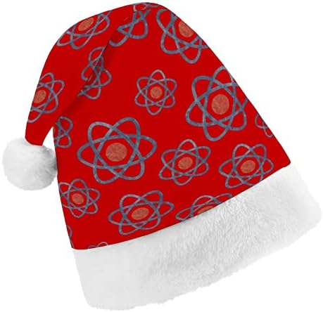 Атом Наука Божиќ Дедо Мраз Шапка За Црвениот Божиќ Капа Празник Фаворизира Нова Година Празнична Забава Материјали