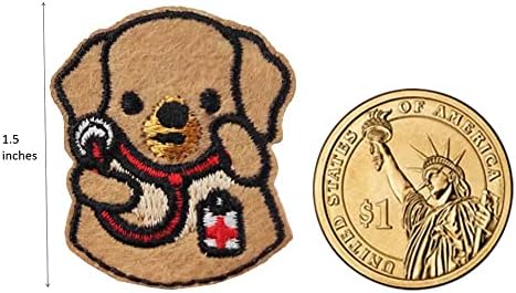 Симпатична страница Симпатична куче докторка мини внесено железо на лепенка шива на апликација мала големина