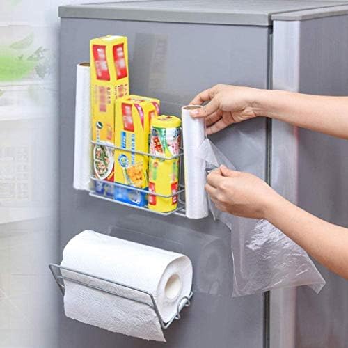 Држач за ролна WSZJJ ， ролна хартиена торба за складирање решетката кујна за складирање пластична обвивка за кујна кујна хартиена хартија