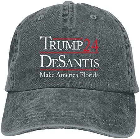 Nuttag Trump Desantis 2024 Бејзбол капа што може да се пее прилагодливо капаче од маж, маж, татко, татко на татко, татко маж