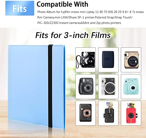 432 џебови Фото албум за Fujifilm Instax Mini Instant Camera, 2x3 Фото албум за 2 ”x3” Zink Zero Ink Photo Photopart Компатибилен