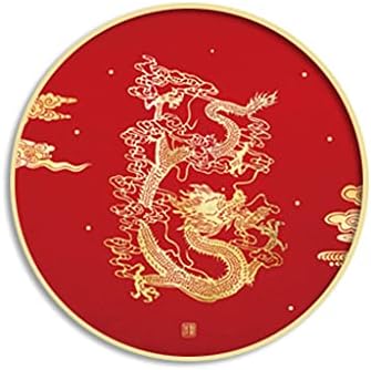 TWDYC Кинески крст -комплет за везници за везење сетови змеј и феникс се златни и богати обрасци за печатење на вкрстена нишка за бод