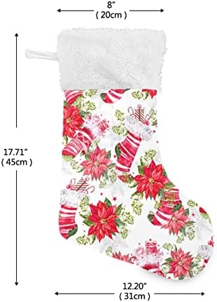 Божиќни чорапи Божиќни чизми и белезници Декорација Класичен персонализирани големи декорации за порибување за семејни сезонски празници