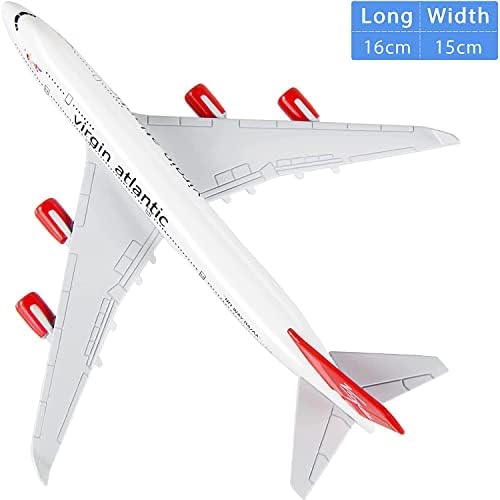 Mookeenone 16cm Virgin B747 Airplane Model Simulation Simulation Ailcraft Model Aviation Model Комплети за авиони за собирање и подарок