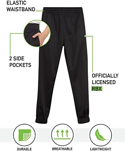 Појдовни панталони на момчињата RBX-4 пакувања Активни панталони за загревање на Tricot загревање