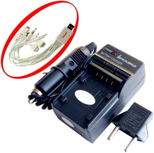 Itekiro AC Wall DC Car Battery Chit Chit за Panasonic SV-AV25 + Itekiro 10-во-1 USB кабел за полнење