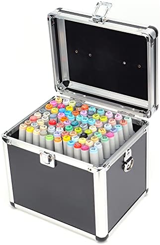 Двојно гладен маркер, дизајн маркер за рамената 80 светли бои кутија за складирање за рачно изработена уметност за уметнички материјали