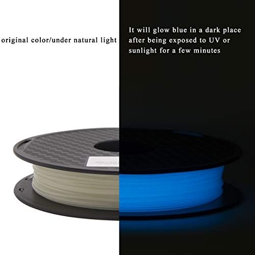 Echeen PLA филамент 1,75мм сет, сјај во темно сината, зелена и црвена 3Д-филамент за печатач +/- 0,03 мм, 3 x 0,5 кг.