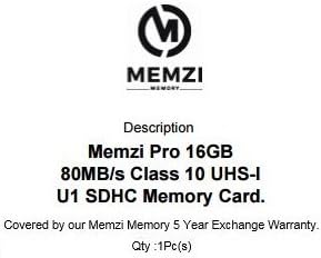 MEMZI PRO 16gb Класа 10 80MB / s Sdhc Мемориска Картичка За Sony Сајбер-Шут DSC-H Или Dsc-HX Серија Дигитални Камери