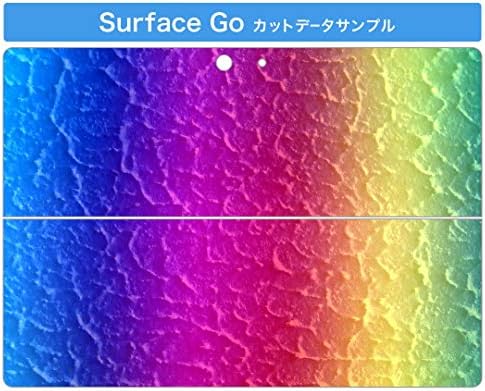 Декларална покривка на igsticker за Microsoft Surface Go/Go 2 Ultra Thin Protective Tode Skins Skins 001564 Rainbow Colors Шарени