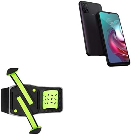 Фолч за Motorola Moto G30 - FlexSport Armband, прилагодлива амбалажа за тренинг и трчање за Motorola Moto G30 - Stark Green