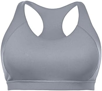 Marinavida Women Plus Plus Size Sports Sports Sports Bra Racerback тренингот поставен јога салата за активен градник со отстранливи