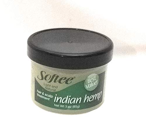 Мекото мекото Индиска конопска коса и третман на скалпот 3 унца, зелена, 3 унца