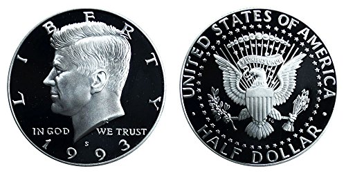 1993 Гем Доказ Кенеди Сребрена Половина Долар 1/2 Избор Доказ-Извонредна Монета - Сад Нане