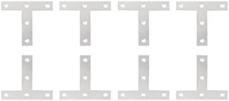 ДТГН 3.15 х3. 15 Т Загради-20пак - Добро За Поправка На Мебел Поправки-Издржливи Метални Фиксирачки Плочи-Сребрен Тон