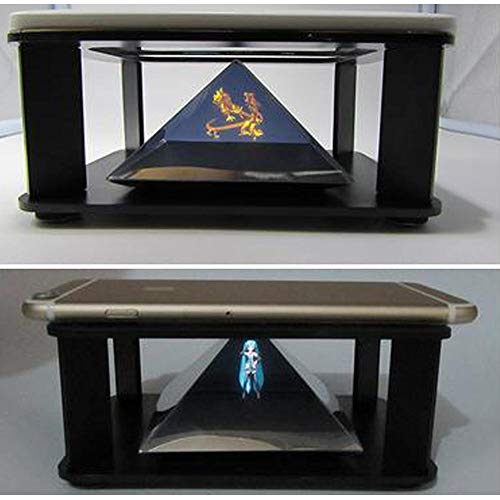 Практичен 3Д Холографски Проектор ПИРАМИДА 3Д Цртан Филм Прикажување Штанд Изложба Кутија 3Д Холографска Слика Шоу за 35-6инчни
