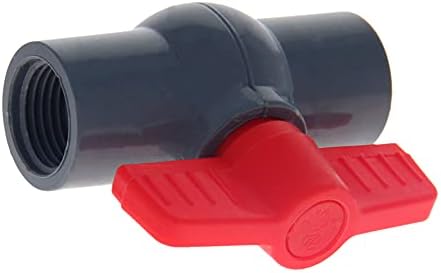 Bettomshin 2PCS ID 20mm Компактен Т-Рачка Вода Затворање Вентили, 12.5 мм Женски Навој Вграден Пластични Топката Вентил За Наводнување