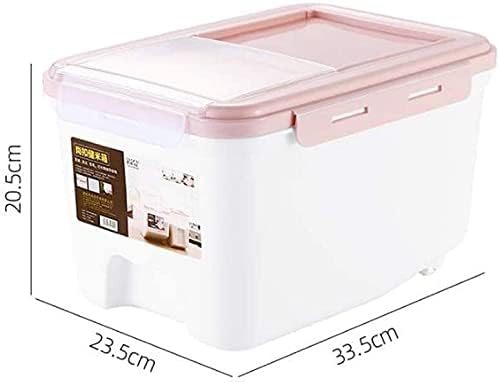 Контејнер за складирање на складирање на храна Syzhiwujia, запечатен и резервоар за складирање на брашно од ориз, 20 кг, кутија за складирање