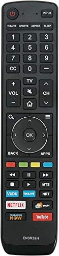 Replaced Hisense EN3R39H Remote Control Compatible with Hisense Smart TVs 43H6E 49H6E 55R7E 55R6E 60H6E1 65H6E