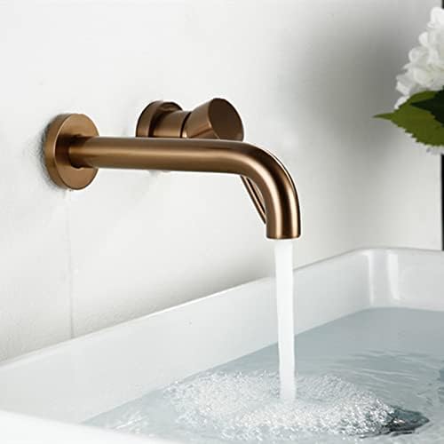 Бања од бања тапа со тапа за бања, четкани розови златни чешми единечна тапа со вода месинг вода чешма мијалник за мијалник, монтиран