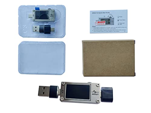 Avhzy USB мерач на моќност USB 3.1 Type-C Tester Digital Multimeter Turter Tester Detector DC 26V 6A PD 2.0/3.0 QC 2.0/3.0/4.0