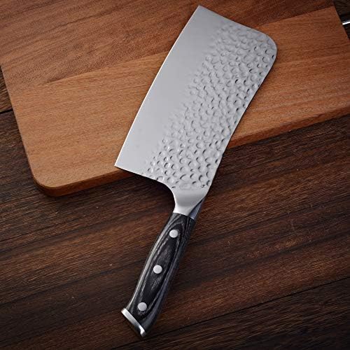 Криверс Клејвер нож, чистач за месо, кујнски нож од не'рѓосувачки челик месо, месо, месарник нож со зеленчук нож за готвење нож алатка