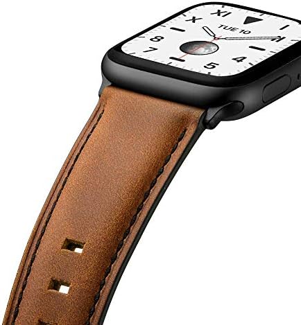 Мифа Компатибилна со apple Watch ultra Band 49mm 8 7 45mm 44mm Серија 6 SE 5 4 3 Модерна Класична Кожа Гроздобер Фустан Бендови Темно Кафеава