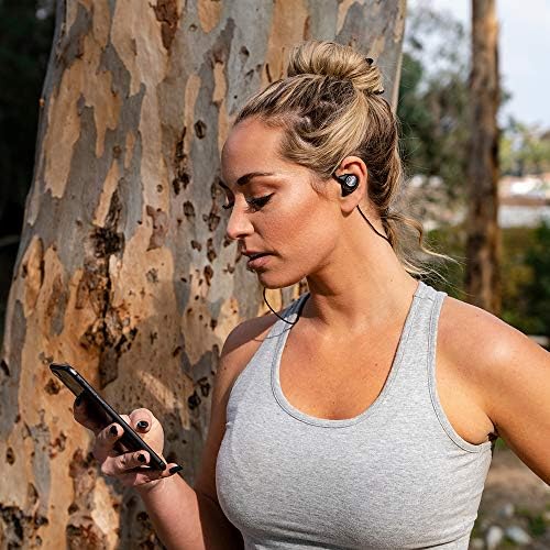 JLAB Epic Sport2 безжични уши | Црна | Активен животен стил 20+ час траење на батеријата | Bluetooth 5 | IP66 Sweatproof | Вграден