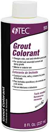 Tec Grout Colorant - Освежи и запечатете ја или променете ја бојата на спојницата на инјекциската смеса | Побрза и полесна алтернатива за регресирање на плочката | 8 ул. Аплик
