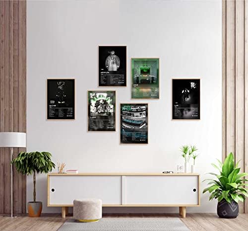 Албумот на постери на постери со наслови на музички постери за собата естетска платно wallидна уметност за декор со соба