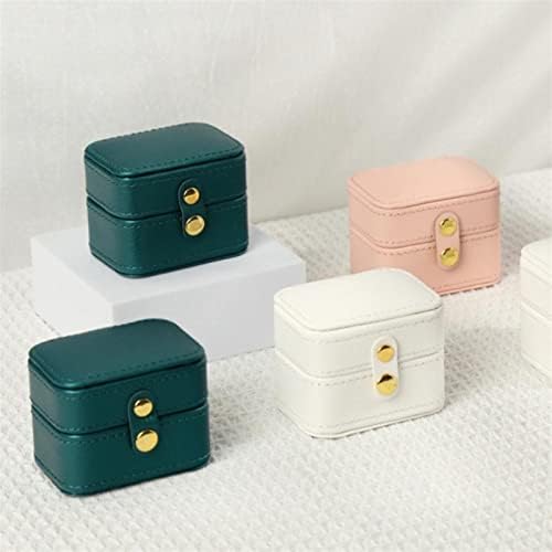 Кутија за накит liugou преносен прстен кутија за чување перница за чување перници за кутии за кутии за кутии за додатоци за додатоци