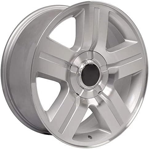 ОЕ Wheels LLC 22 инчен раб одговара на Chevy Silverado Texas Wheel CV84 22x9 Mach'd Wheel Hollander 5291