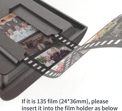 Скенер за филмови во Лаоја 35мм, мобилен филм и скенер за слајдови за негативи и слајдови и слајдови со слајдови со предводени задно осветлување
