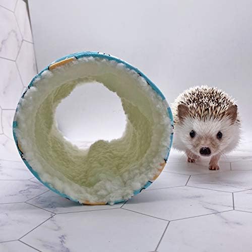 Рачно изработено руно мало животинско тунел склопувачки миленичиња игра играчки тунел цевка за џуџести зајаци хрчаци заморчиња играчки чинчила