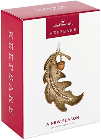 Hallmark Keepsake Божиќниот украс 2022, нов сезонски лист, метал