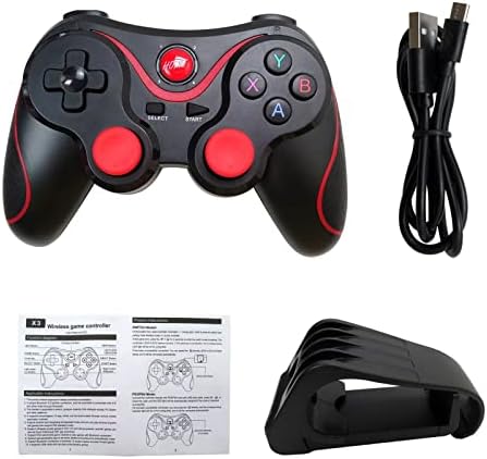 Безжичен контролер на игри со игри со Bluetooth со двојни аналогни џојстик и прецизни вкрстени копчиња