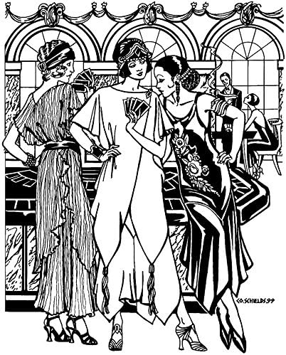 Folkwear 1920 -тите Флапер Монте Карло фустан пулвер Туника Врвови #264 Шема за шиење