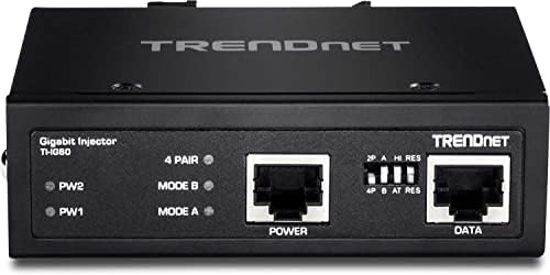Пакетот TrendNet го зацврсти индустрискиот 60W Gigabit POE+ Injector Ti-IG60, 150W 52V DC 2.89A AC до DC DIN-Rail Индустриско напојување TI-S15052