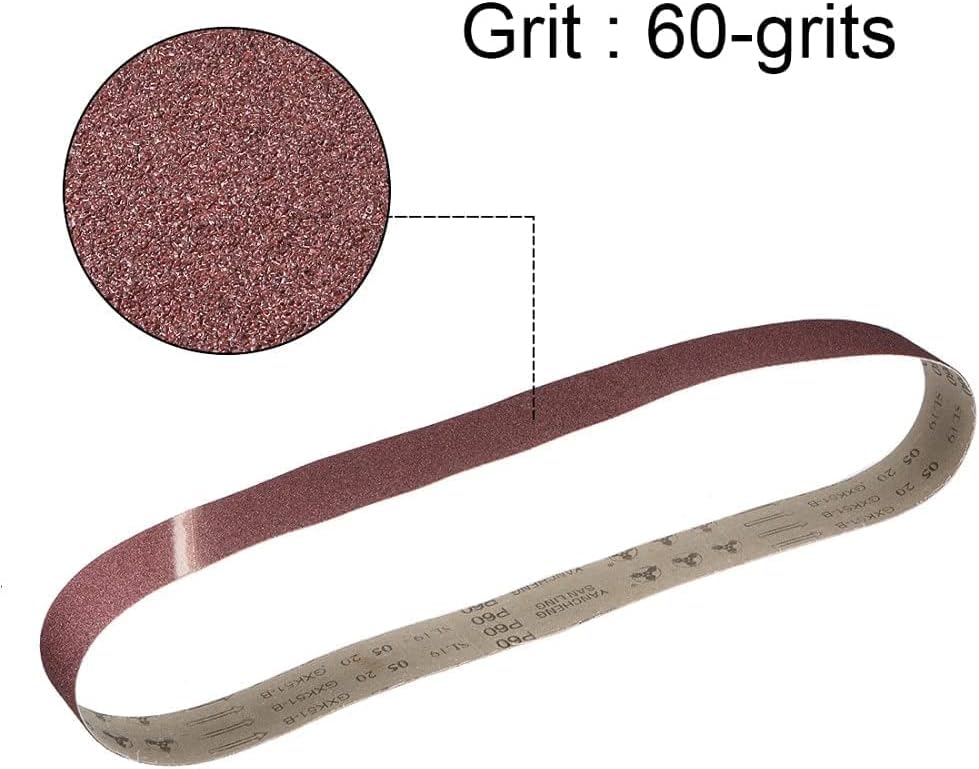 Сиживуџија Абразивен Појас Песочен Појас 3 парчиња 2-инчен Х 48-инчен Ремен За Брусење Песочни Ремени За Мазнење На Површината На Ременот