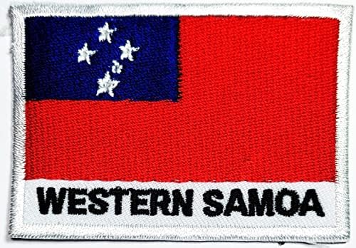 Земја Западна Самоа Знаме Постави. Закрпи Национално Знаме Тактички Везени Железо На Лепенка Налепници САМ Декорација Поправка Косплеј костим