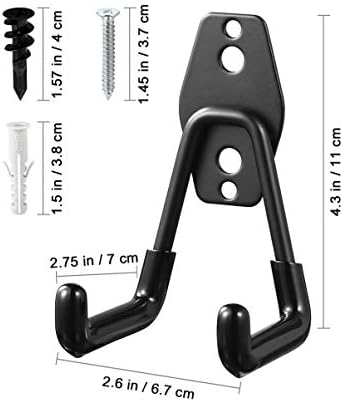 ДОИТУЛ 4 ПАРЧИЊА Куки За Складирање Гаражи Тешки Куки За Скали За Ѕидни Куки За Гаража, Алатка За Складирање Гаражи На Ѕидови Двојни Куки